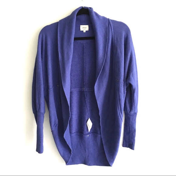 Aritzia Sweaters - ARITZIA Diderot Open-Front Cocoon Cardigan Blue